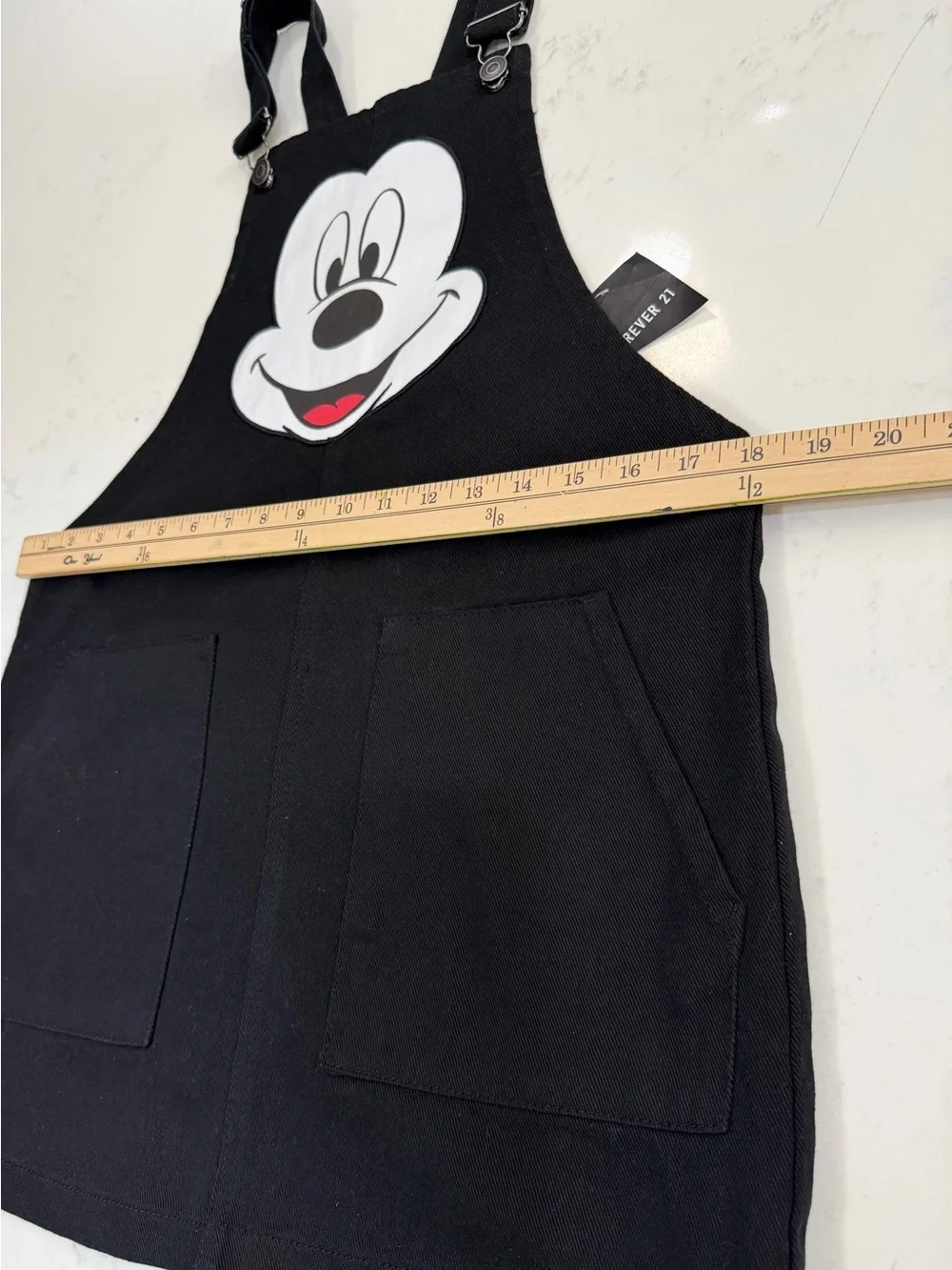 Disney Black Garment Label Close-Up